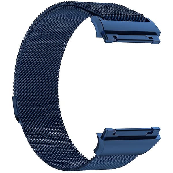 Blå Blå kompatibel med Fitbit Ionic Milanese Klockarmband Stor Storlek : 24x2.2cm kompatibel med Fitbit Ionic