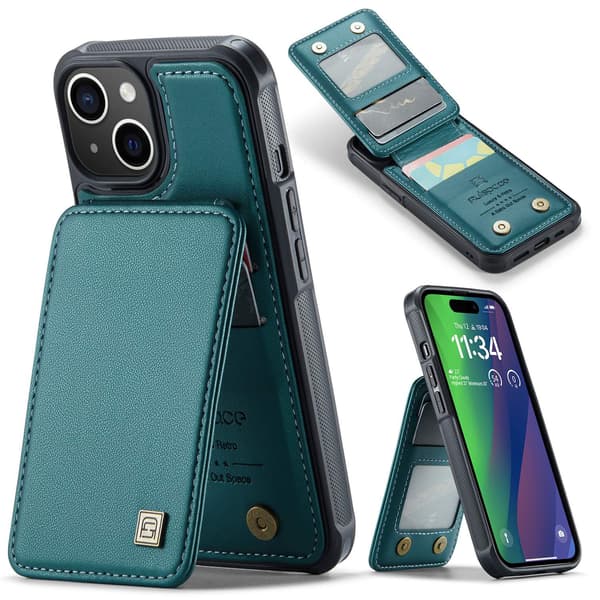 Fodral för iPhone 16Pro Blågrön Flip