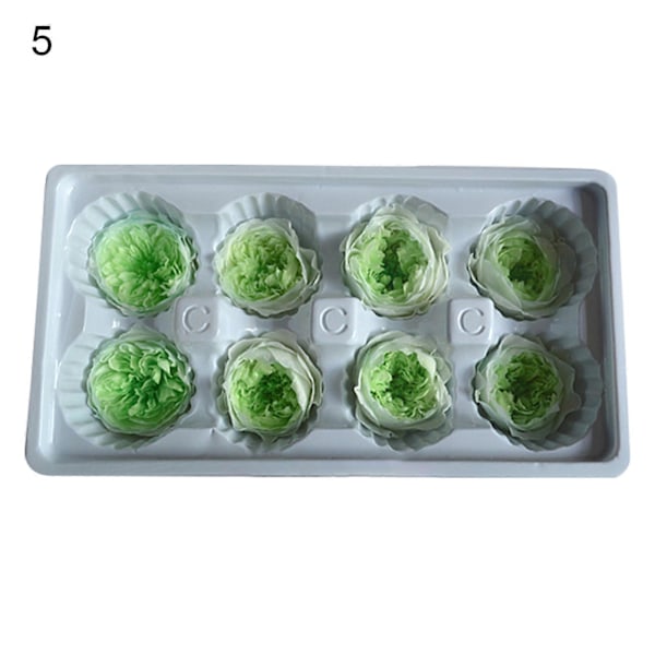 8 stk./eske Preserverte Blomster Myk Tekstur DIY Blomsterarrangement Flere Farger Kunstige Roser DIY Buketter Hjemmeinnredning 5