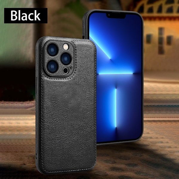Kotelo iPhone 15PROMAX Musta (ei puuttuvaa merkkiä) Kokovartalo Vintage Kulunut Enkelin Silmä Sivutarrat