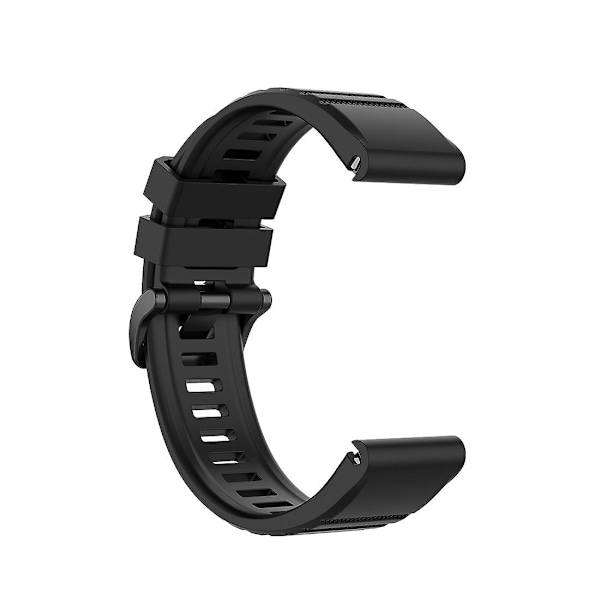 Sort Sort Officiel Tekstur Urrem kompatibel med Garmin Fenix 6 22mm