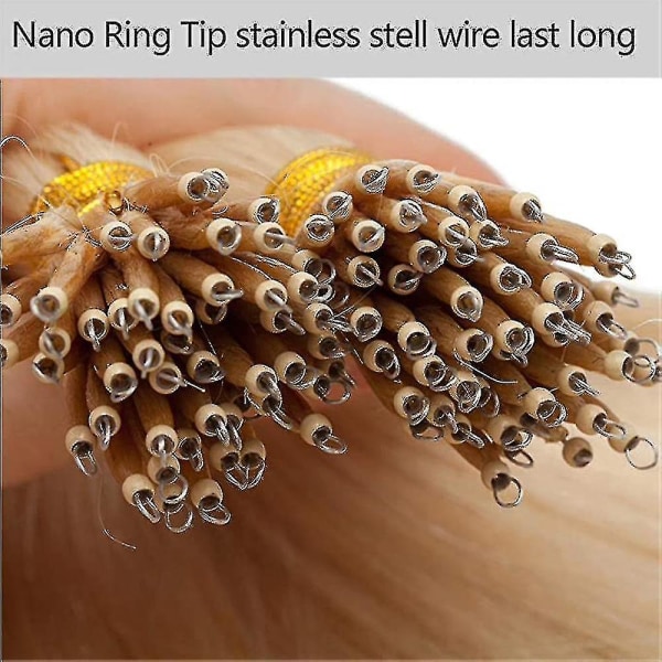 Nya 1000 st Nano Ringar Koppar Micro Nano Pärlor För Nano Tip Hårförlängningar 1