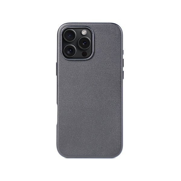 Etui til iPhone 16 magnetisk + animation sort læder magnetisk
