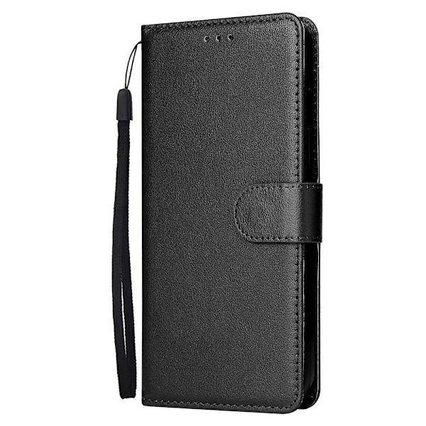 Etui til iPhone 15PRO sort fotoramme slot Flip Wallet med kortholder
