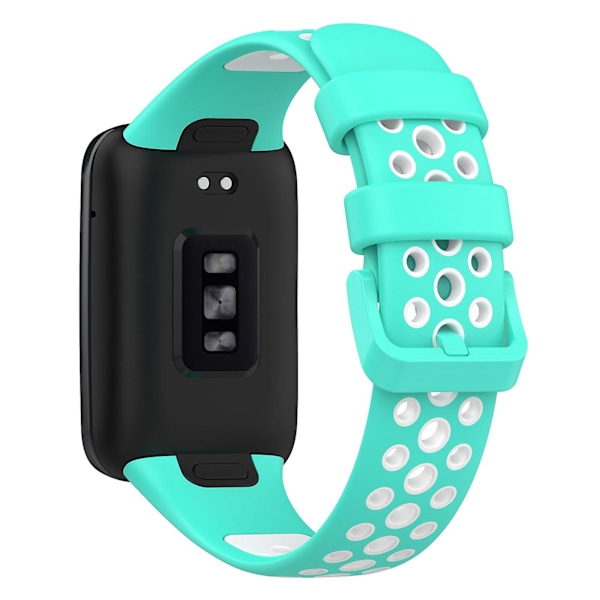 Cyan Vit Cyan Vit Tvåfärgat Andningsbart Silikonarmband