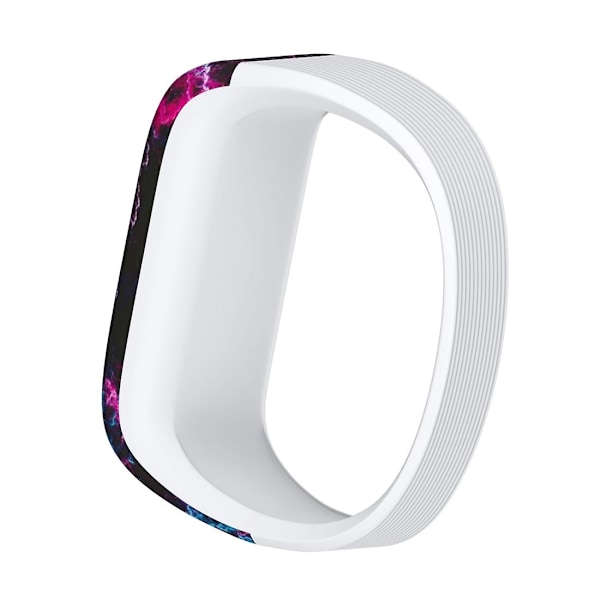 Röd Röd Gul Blixt Silikonarmband kompatibelt med Garmin Vivofit Jr, Large