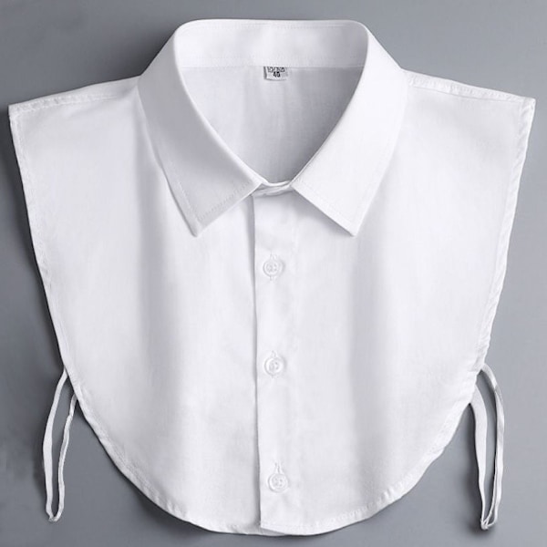 Dame falsk krave Fritid Professionel V Brev Dekoration White collar 38 size 165/84A