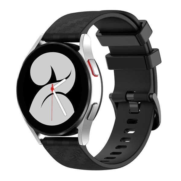 Sort Sort 20mm Silikonerem kompatibel med Honor Watch Es