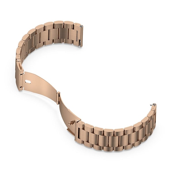 Ruusukullanvärinen ruostumattomasta teräksestä valmistettu ranneke, yhteensopiva Huawei Watch Gt 3 42mm / Watch Gt 2 42mm kanssa