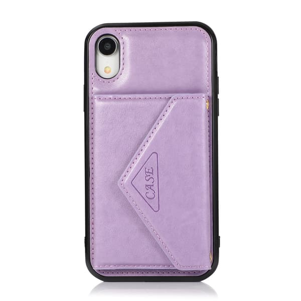 Etui til iPhone iPhone 13 6.1 Lys Lilla Lommebok med Kortholder