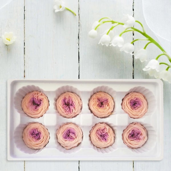 8 stk./eske Preserverte Blomster Myk Tekstur DIY Blomsterarrangement Flere Farger Kunstige Roser DIY Buketter Hjemmeinnredning 8