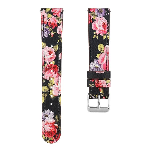 Sort Hud Pink Blomst Sort Hud Pink Blomst Rem kompatibel med Fitbit Versa 2 / Fitbit Versa / Fitbit Versa Lite