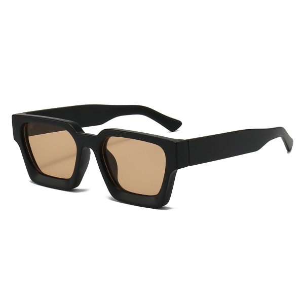 Solglasögon med tjock båge Trendig box Utrikeshandelsglasögon Snygga solglasögon med stor ram Sand black champagne slices