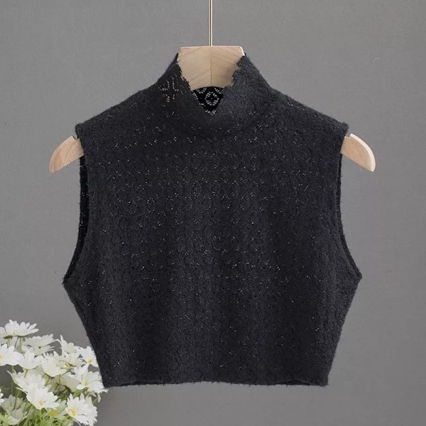 Naisten tekoviulus irrotettava puoli Korealaistyylinen All-Match Lac Black-M