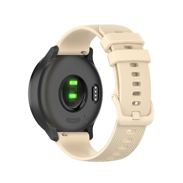Beige Beige 22mm Ruudullinen Silikoniranneke, yhteensopiva Xiaomi Watch Color -kellon kanssa