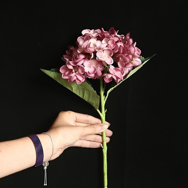 Konstgjord blomma hortensia Falsk sidenblomma Hem Bröllopsfest Blomsterdekor K