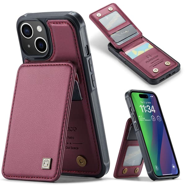 Punainen läppäkotelo iPhone 13 Pro Maxille