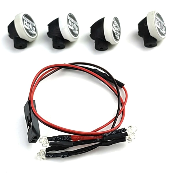 Nytt 4st/ set LED-ljus kompatibel med 1/24 axiell Scx24 Axi00001 Rc bildelar