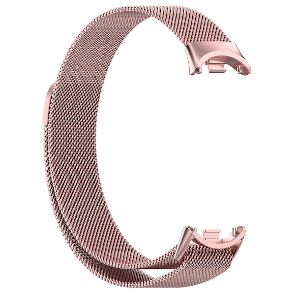 Ruusunpunainen metallinen ranneke, yhteensopiva Xiaomi Mi Band 8:n kanssa
