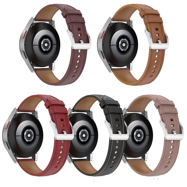 Präglat läderarmband kompatibelt med Garmin Move 3