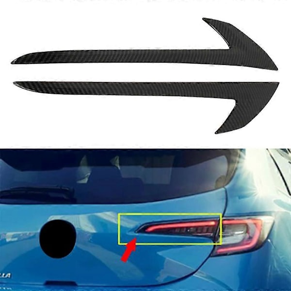 E210 2019 Hatchback ABS Hiilikuitu Auton Takavalojen Kulmakarvat Takavalojen Koristelistat Suojus