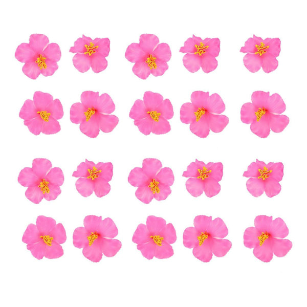 20 KPL Havaiji Koriste Havaijilaiset Hibiskuskukat Simuloidut Hibiskuskukat Väärennetyt Hibiskuksen Terälehdet Hibiskuskukan Pää