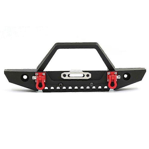 Metallinen etupuskuri LED-valoilla 1/10 RC Crawler -autoille Axial SCX10 II 90046 -4 TRX4