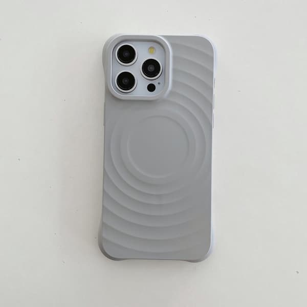 Fodral för iPhone 13 Pro Max Flytande Silikon Våg Textur Magnetisk Silikon Ytbehandling Noz27006