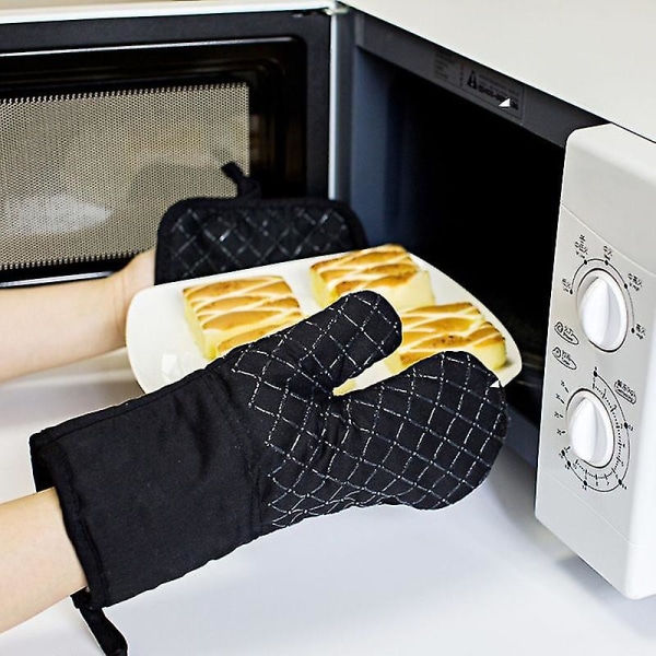 Nya utrymmesbesparande ugnshandskar med halkfritt texturerat grepp för grillning Matlagning Bakning