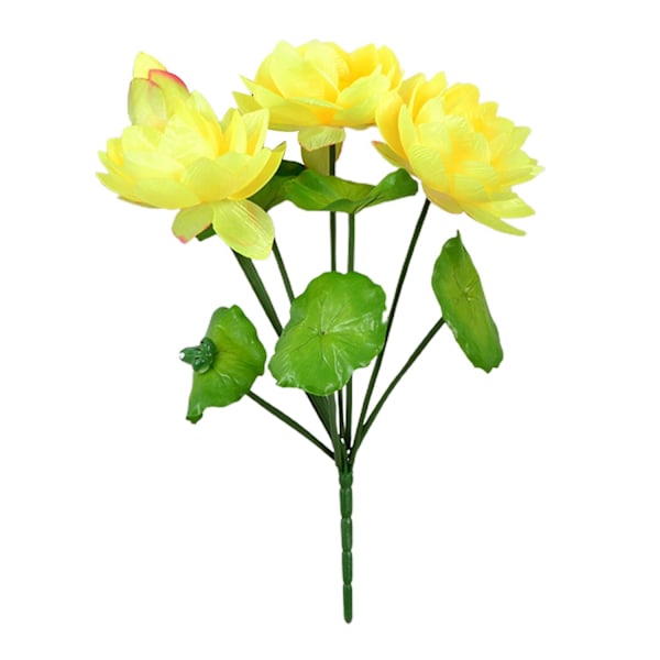 1 Buket Kunstige Blomster Realistisk Nem Vedligeholdelse 9 Hoveder Smuk Kunstig Åkandebuket Yellow