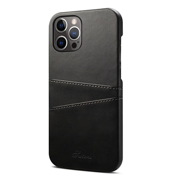 Etui til iPhone 14 Plus, sort Wallet med kortholder, bagcover