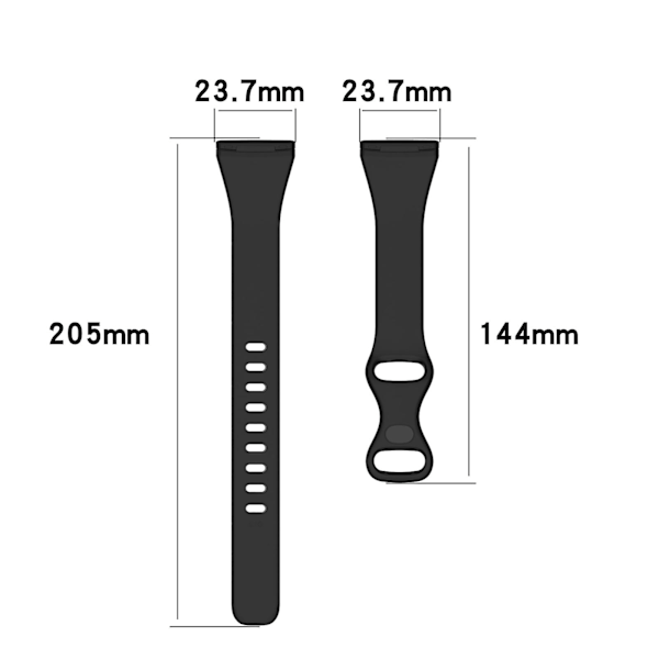 Viininpunainen Yhteensopiva Fitbit Versa 4 / Versa 3 / Sense Tpu -kellon ranneke, Koko:l L
