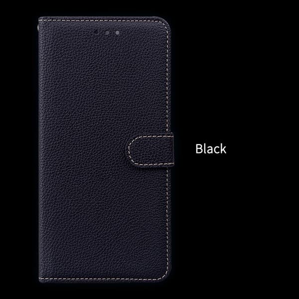 Etui til iPhone 15 sort Wallet med kortholder Flip Magnetisk Eksklusivt