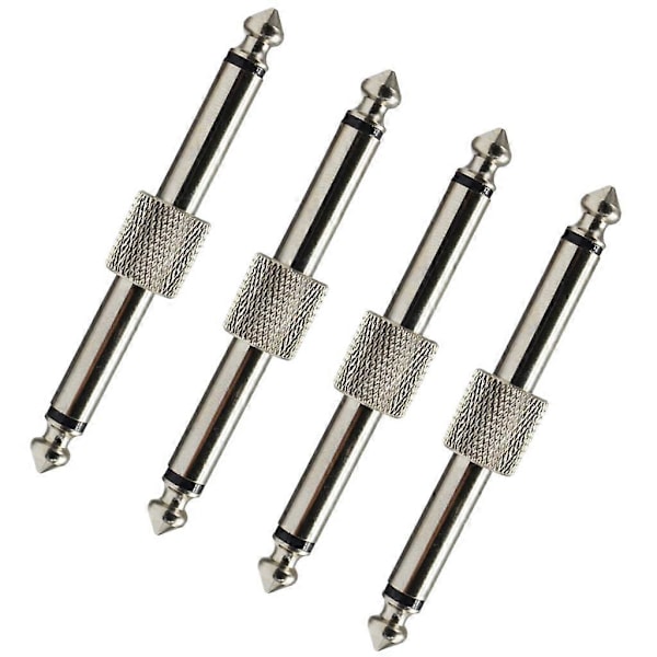 4-pakning 1/4 tomme pedal kobling gitar effektpedal kontakt rett type