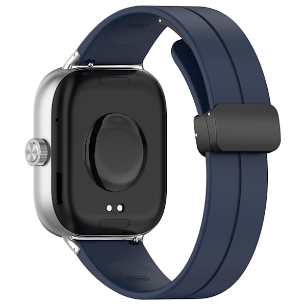Mørkeblå Mørkeblå Magnetisk Spenne Silikonrem kompatibel med Redmi Watch 4