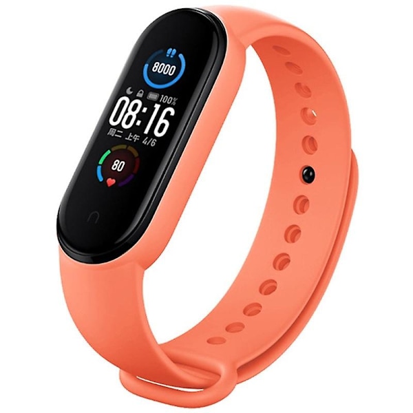 Orange Orange kompatibel med Xiaomi Mi Band 6 (ca8856) Silikone Urrem