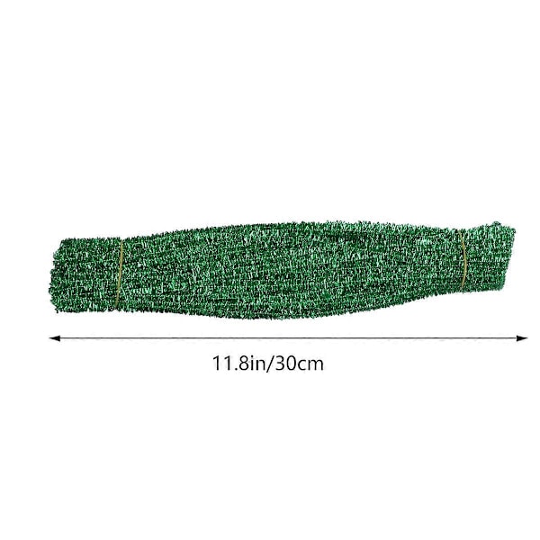 400 kpl DIY Joulukuusi Glitter Topit Kierretty Tanko Glitter Karvainen Tikku