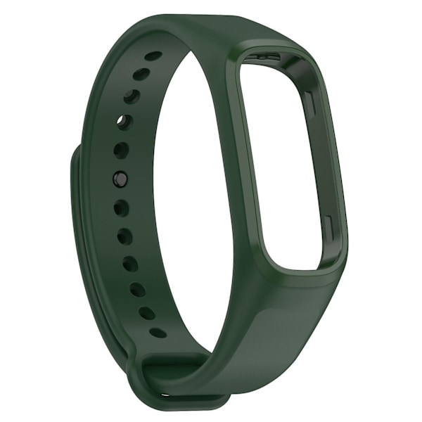 Mørkegrønn Svettetett Ensfarget Klokkereim kompatibel med Oppo Band Vitality Edition