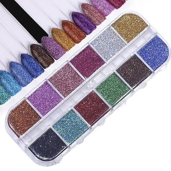 Nail Glitter Paljett Mixed Mirror Flake Paillette -konstdekorationer CBP