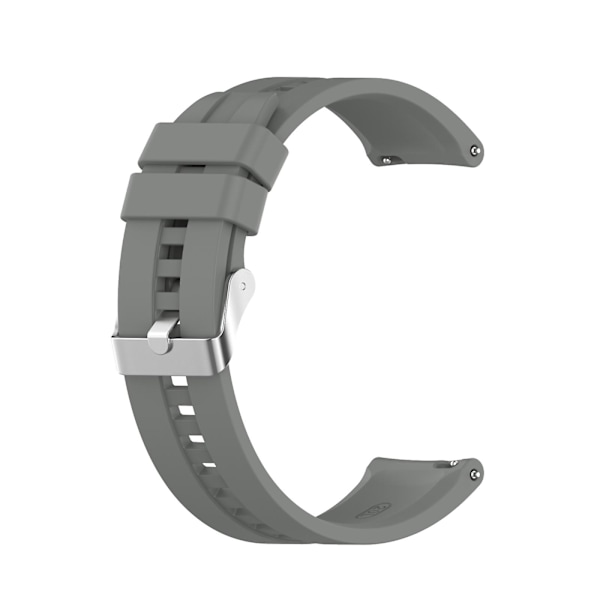 Harmaa harmaa yhteensopiva Huawei Watch Gt 2 42mm kellonrannekkeen kanssa hopeisella soljella