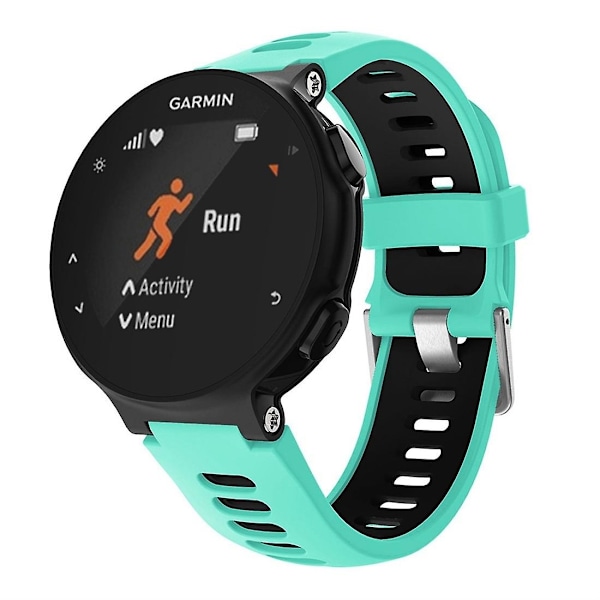 Mintunvihreä silikoninen ranneke kellon ranneke yhteensopiva Garmin Forerunner 735XT:n kanssa