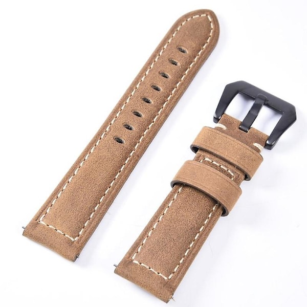 Ljusbrun Ljusbrun Frostat Läderarmband kompatibelt med Huawei Watch Gt