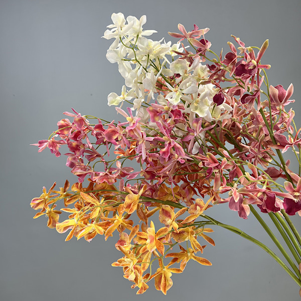 3D-printet edderkoppeorkidé-simuleringsblomst til hjem, hotel, bryllupsdekoration Light pink