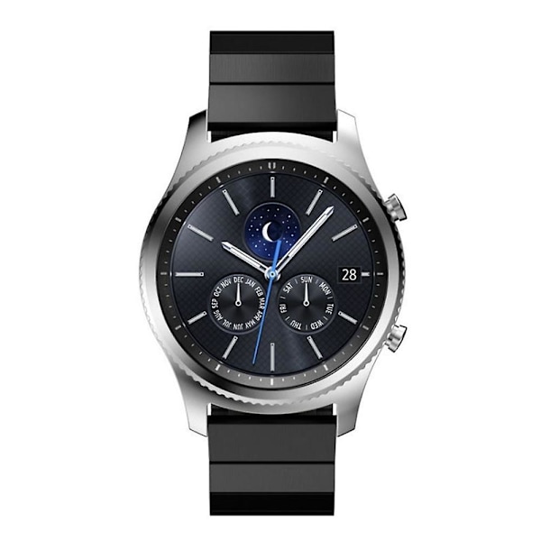 22 mm yhteensopiva Huawei Gt Runner -kellon kanssa, yksirivinen teräsranneke