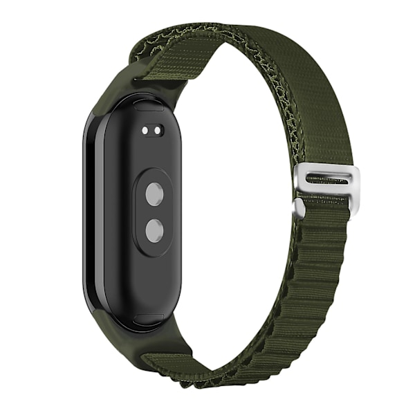 Vihreä Loop Nylon -ranneke, yhteensopiva Xiaomi Mi Band 8:n kanssa