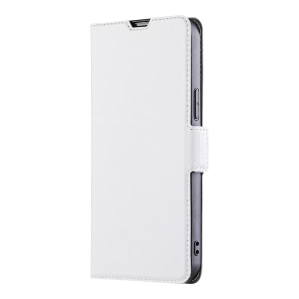 Etui til iPhone 15 Pro Hvidt Wallet med Kortholder Stand Flip