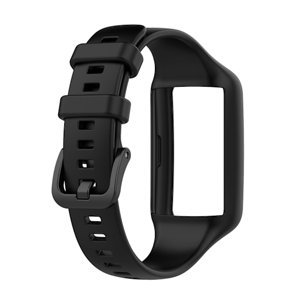 Sort Sort Silikone Urrem kompatibel med Huawei Band 7
