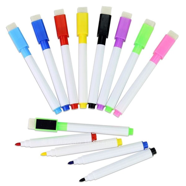 Raderbara färgglada whiteboardpenna för skola torra markörer inbyggd i elevens ritning 1pc Whiteboard