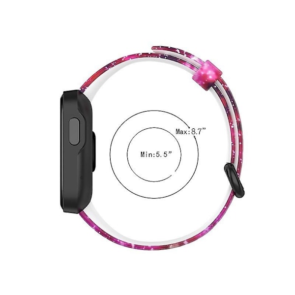 Påfugl Påfugl Silikone Urrem kompatibel med Xiaomi Mi Band 7 Pro kompatibel med Xiaomi Mi Band 7 Pro