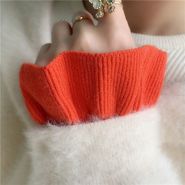 Dame falsk krage Avtakbar halvskjerf Pullover Dobbel Wood Innocence